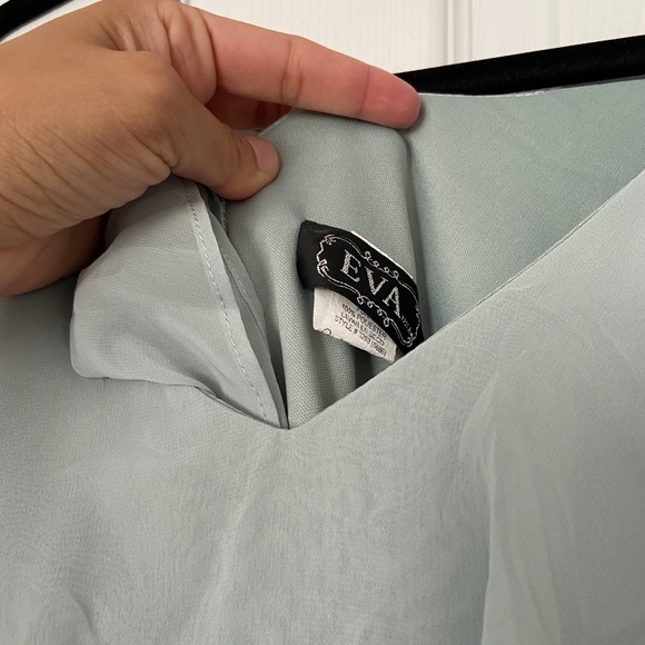 Mint Long Dress (Bridesmaid, Prom) - Picture 3 of 3